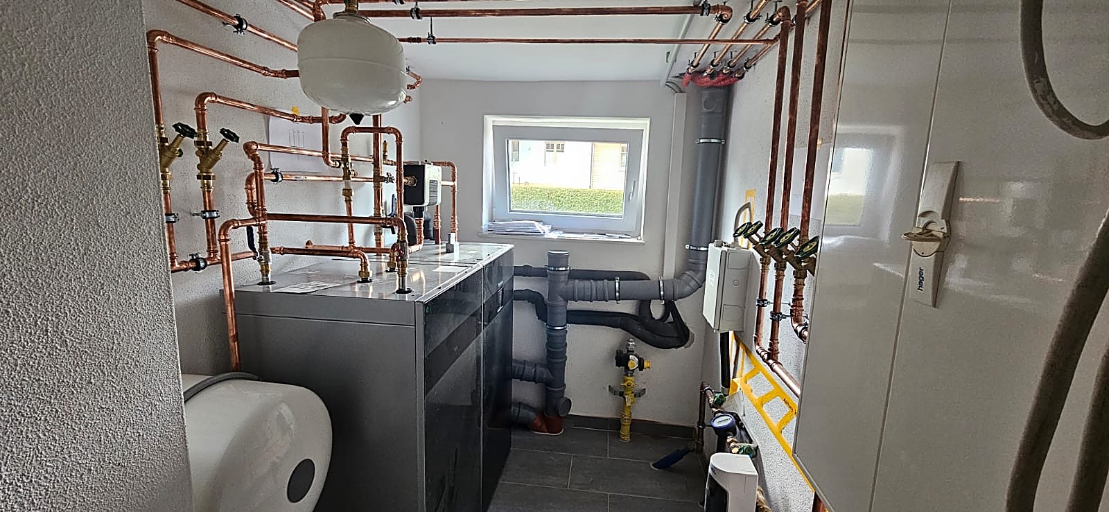 Heizungsanlage mit Kupferrohrinstallation